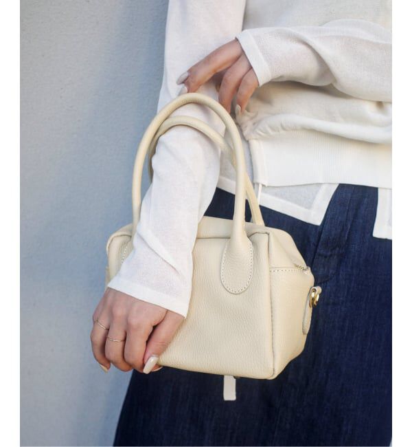 SLOBE IENA「MARLON/マーロン ミニボストンバッグ」|ハンドバッグ|ナチュラル