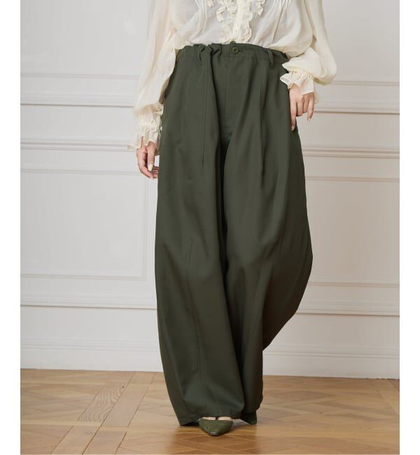 IENA LA BOUCLE「《追加》IENA LA BOUCLE ブライトギャバイージーバルーンパンツ」|その他|