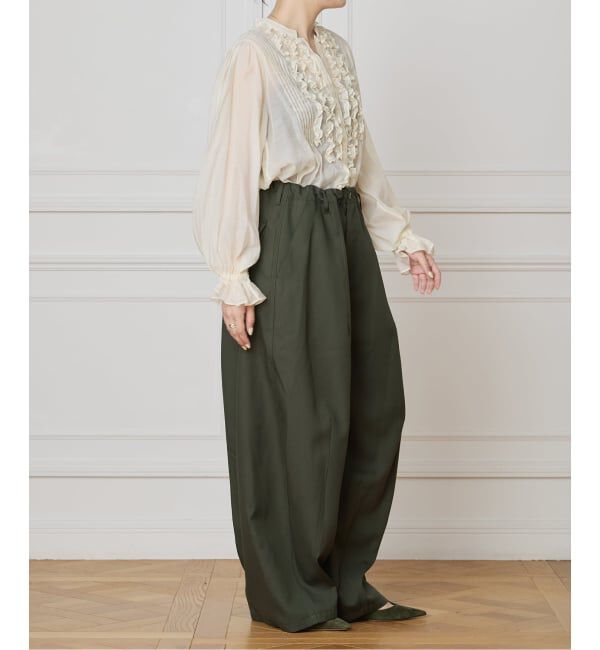 IENA LA BOUCLE「《追加》IENA LA BOUCLE ブライトギャバイージーバルーンパンツ」|その他|