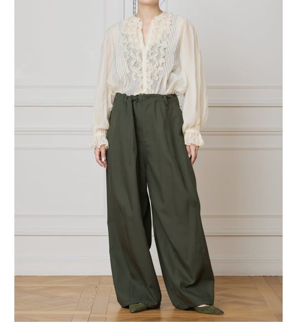 IENA LA BOUCLE「《追加》IENA LA BOUCLE ブライトギャバイージーバルーンパンツ」|その他|