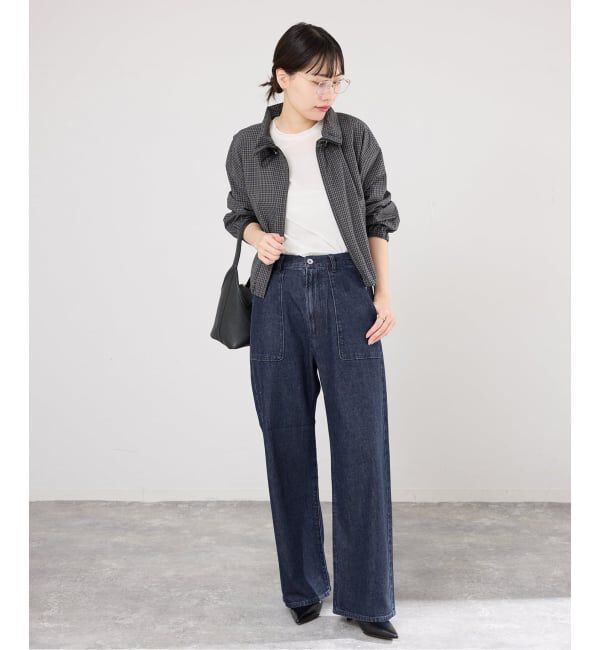IENA「デニムベイカーパンツ」|デニム|