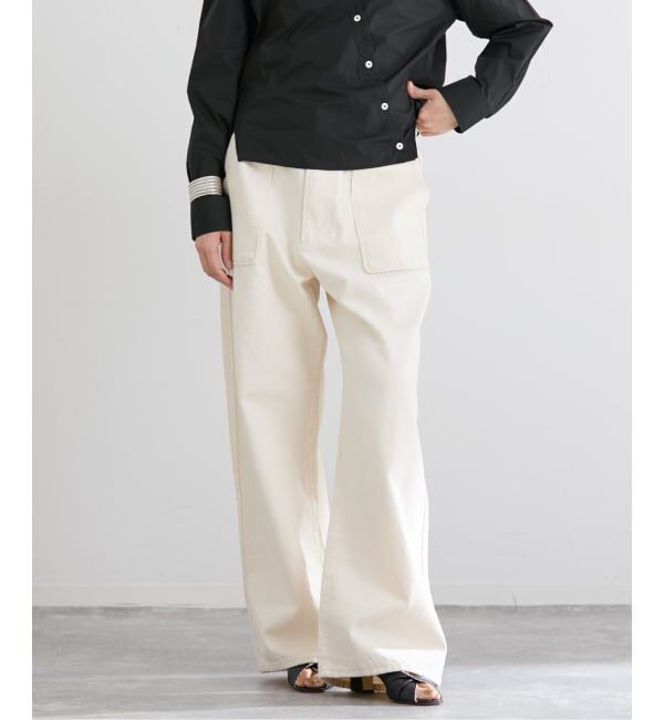 IENA「デニムベイカーパンツ」|デニム|