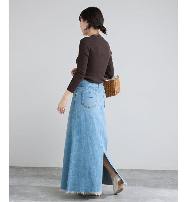 IENA「《新色/追加》ECO SPLASH リブVネックカーディガン」|カーディガン|