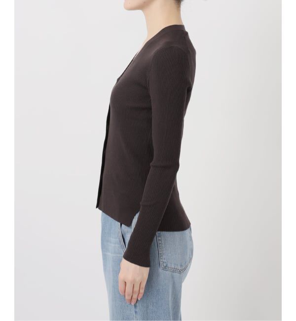 IENA「《新色/追加》ECO SPLASH リブVネックカーディガン」|カーディガン|