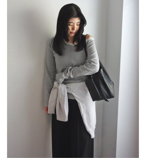 SLOBE IENA「《追加予約》miller/ミラー SLOBE別注 レースカットソー」|Tシャツ・カットソー|