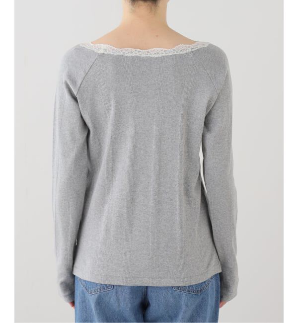 SLOBE IENA「《追加予約》miller/ミラー SLOBE別注 レースカットソー」|Tシャツ・カットソー|