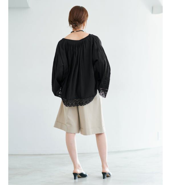 IENA「《予約》カットワークレースブラウス」|シャツ・ブラウス|
