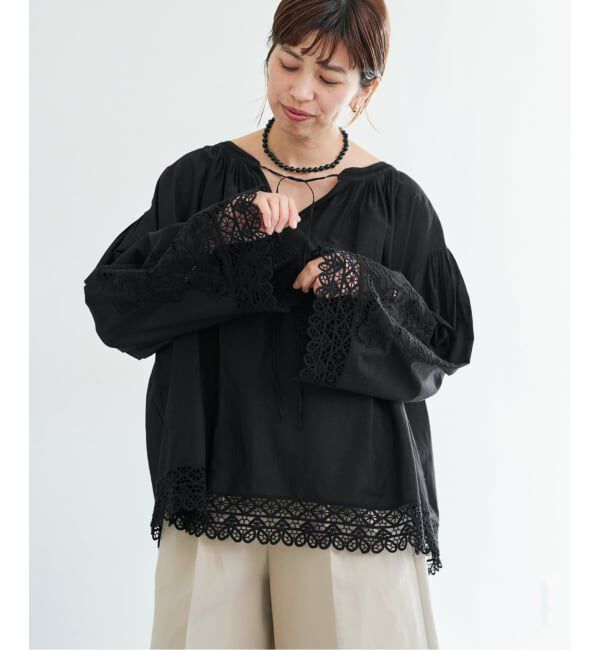 IENA「《予約》カットワークレースブラウス」|シャツ・ブラウス|