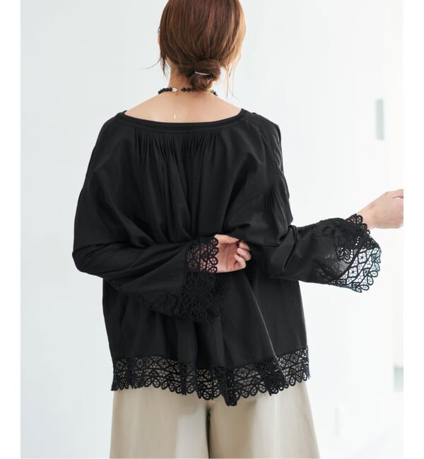 IENA「《予約》カットワークレースブラウス」|シャツ・ブラウス|