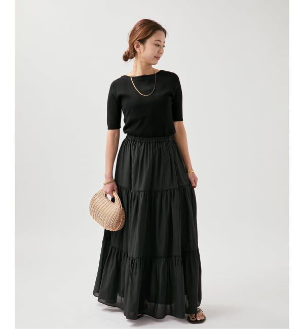 VERMEIL par iena「《予約》Airy ティアードスカート」|スカート|