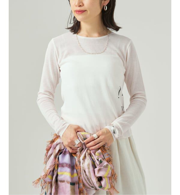 VERMEIL par iena「《予約》サイドロゴプリントプルオーバー」|ニット・セーター|