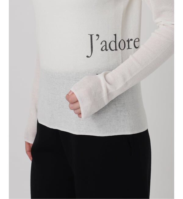 VERMEIL par iena「《予約》サイドロゴプリントプルオーバー」|ニット・セーター|