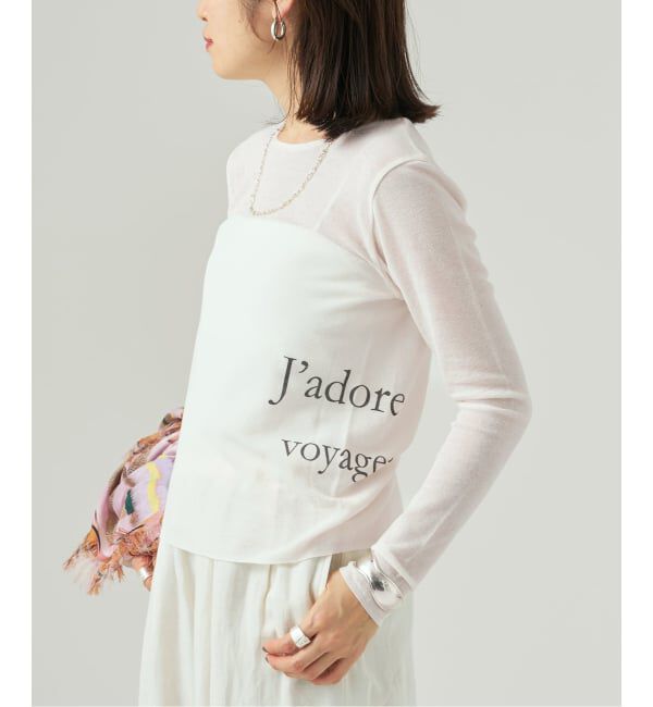 VERMEIL par iena「《予約》サイドロゴプリントプルオーバー」|ニット・セーター|