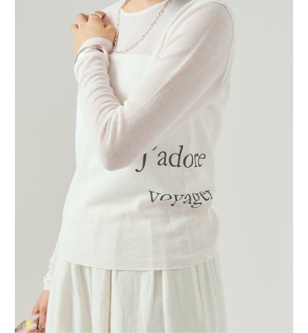 VERMEIL par iena「《予約》サイドロゴプリントプルオーバー」|ニット・セーター|