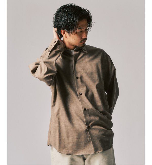 417 EDIFICE「LE JAPON Akita レギュラーウールシャツ」|シャツ・ブラウス|