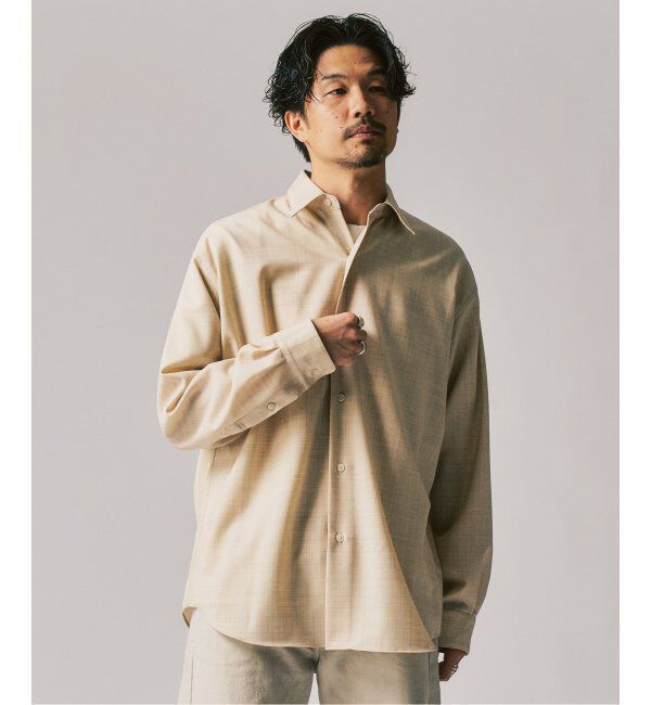 417 EDIFICE「LE JAPON Akita レギュラーウールシャツ」|シャツ・ブラウス|