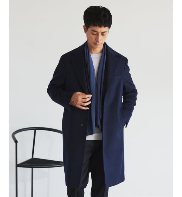 EDIFICE「SUPER 140&rsquo;s ウール / カシミヤ チェスターコート」|チェスターコート|