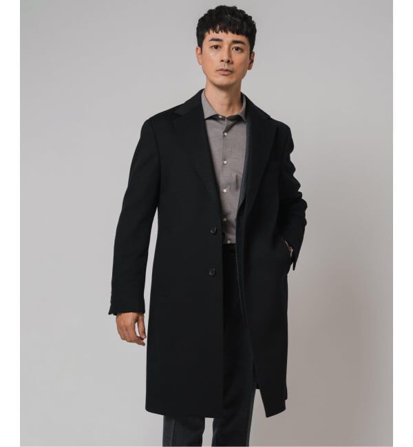 EDIFICE「SUPER 140&rsquo;s ウール / カシミヤ チェスターコート」|チェスターコート|