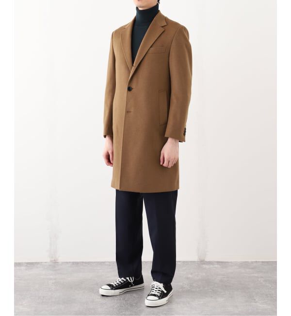 EDIFICE「SUPER 140&rsquo;s ウール / カシミヤ チェスターコート」|チェスターコート|