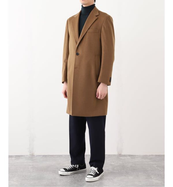 EDIFICE「SUPER 140&rsquo;s ウール / カシミヤ チェスターコート」|チェスターコート|