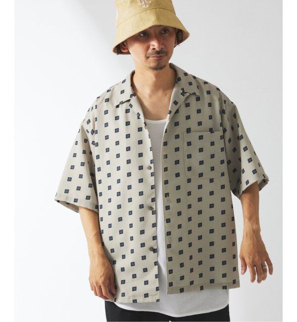 JOURNAL STANDARD relume「ホールパターン プリント オープンカラーシャツ」|シャツ・ブラウス|