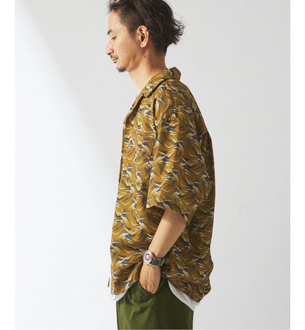 JOURNAL STANDARD relume「ホールパターン プリント オープンカラーシャツ」|シャツ・ブラウス|
