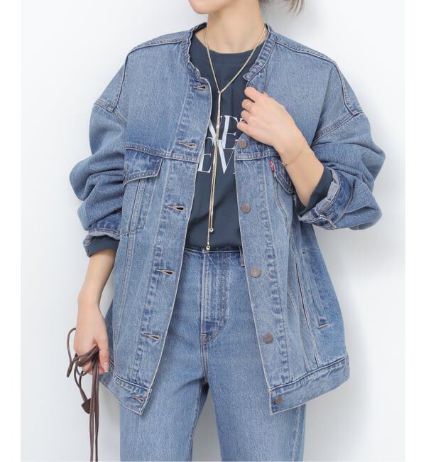 JOURNAL STANDARD relume「［26SS新作］別注【LEVI&rsquo;S】COLLARLESS XL TRUCKER：デニムジャケット」|デニムジャケット|