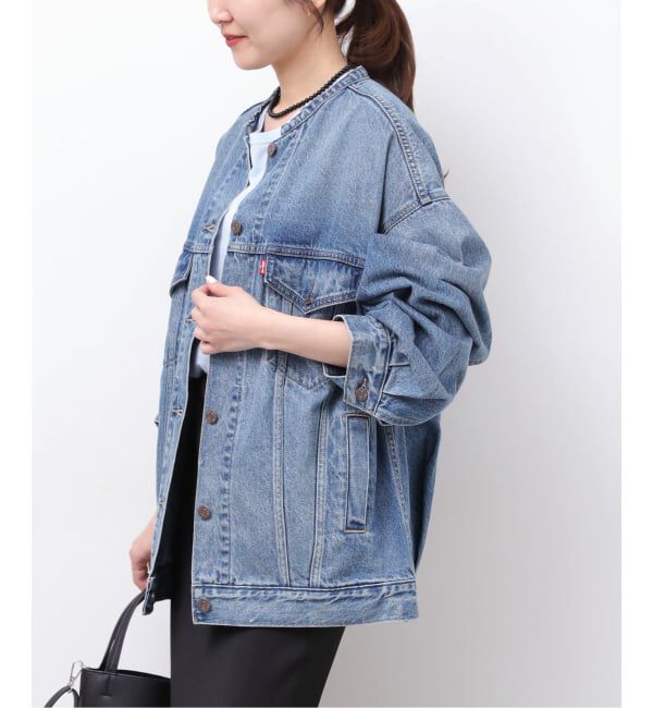 JOURNAL STANDARD relume「［26SS新作］別注【LEVI&rsquo;S】COLLARLESS XL TRUCKER：デニムジャケット」|デニムジャケット|