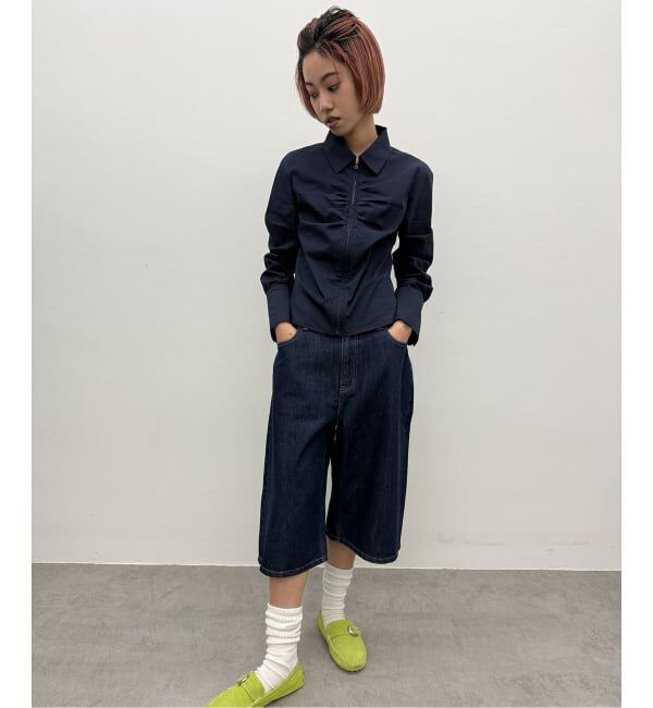 Oriens JOURNAL STANDARD「フロントジップギャザーシャツ」|シャツ・ブラウス|