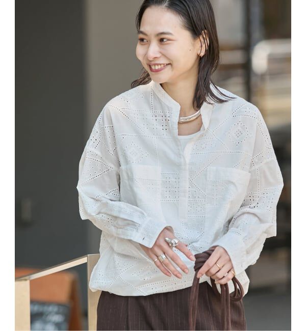 JOURNAL STANDARD「コットンキカレーススキッパーシャツ」|シャツ・ブラウス|ホワイト