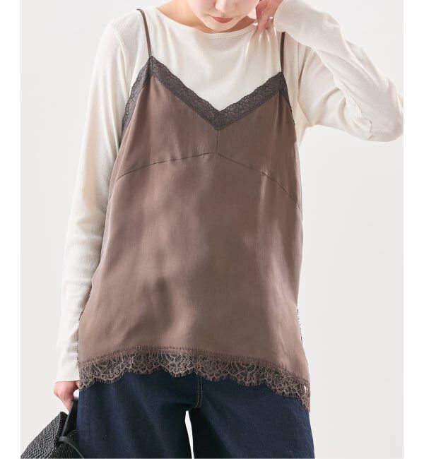 journal standard L'essage「【金子綾さん着用】レースキャミソール」|キャミソール|ブラウン