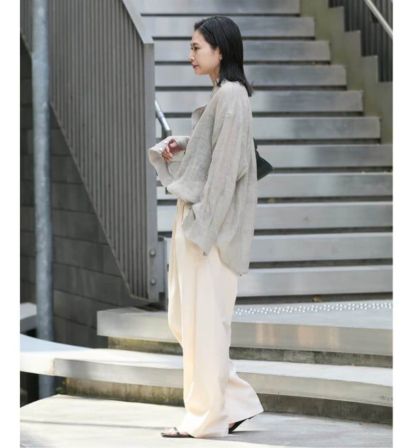 JOURNAL STANDARD「《追加》ウォッシャブルコットンリネンIVISストレートパンツ」|その他|