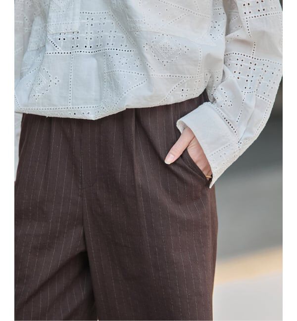 JOURNAL STANDARD「《追加》ウォッシャブルコットンリネンIVISストレートパンツ」|その他|