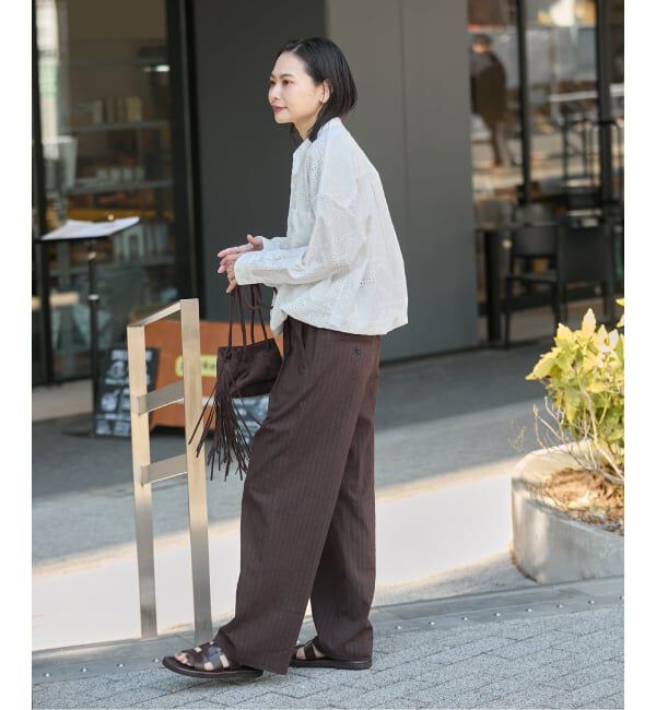 JOURNAL STANDARD「《追加》ウォッシャブルコットンリネンIVISストレートパンツ」|その他|