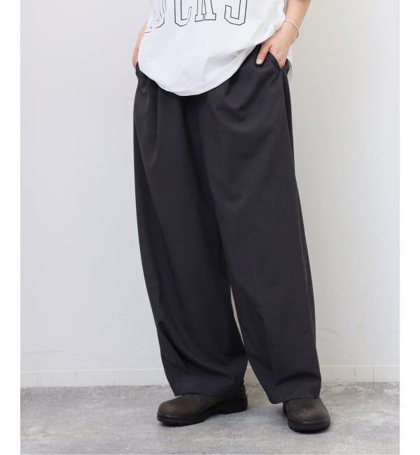 journal standard luxe「《予約》トロピカル タックパンツ」|その他|グレー