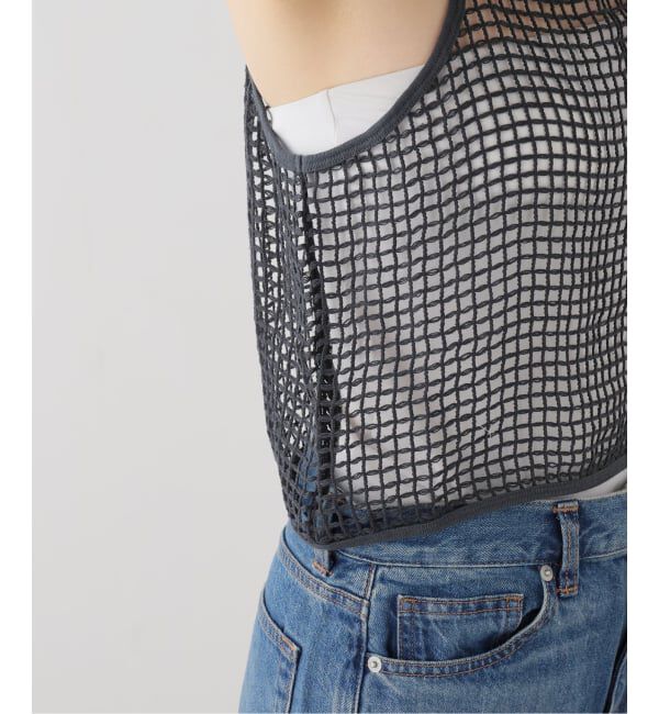 journal standard L'essage「【JANE SMITH/ジェーンスミス】SQUARE MESH CAMISOLE：キャミソール」|キャミソール|