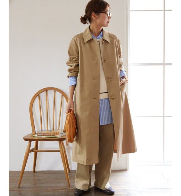 JOURNAL STANDARD relume「《追加2》スーピマコットンステンカラーコート」|ステンカラーコート|