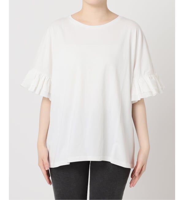 JOURNAL STANDARD relume「《追加予約》コットンダブルフリルTEE」|Tシャツ・カットソー|