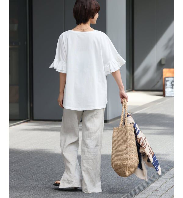 JOURNAL STANDARD relume「《追加予約》コットンダブルフリルTEE」|Tシャツ・カットソー|
