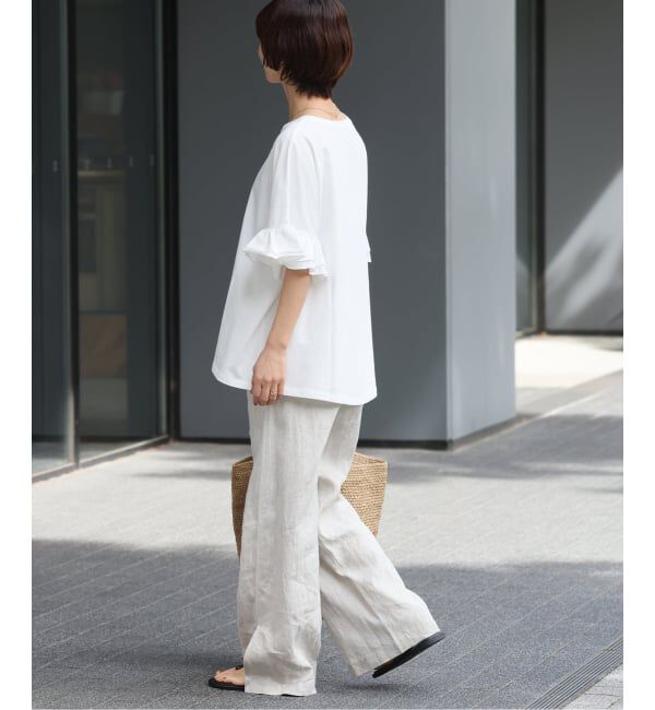 JOURNAL STANDARD relume「《追加予約》コットンダブルフリルTEE」|Tシャツ・カットソー|