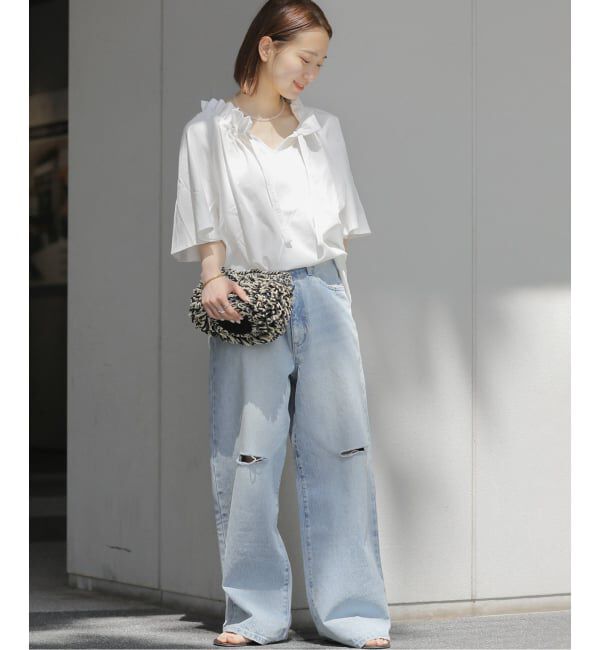 JOURNAL STANDARD relume「《WEB限定追加予約》フリルリボンTシャツ」|Tシャツ・カットソー|