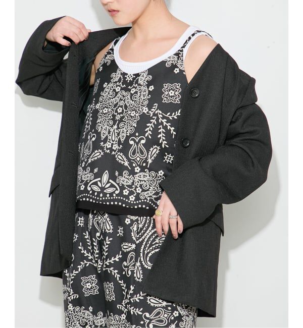 journal standard L'essage「《予約》別注【MANIPURI/マニプリ】キャミソール」|キャミソール|ブラック