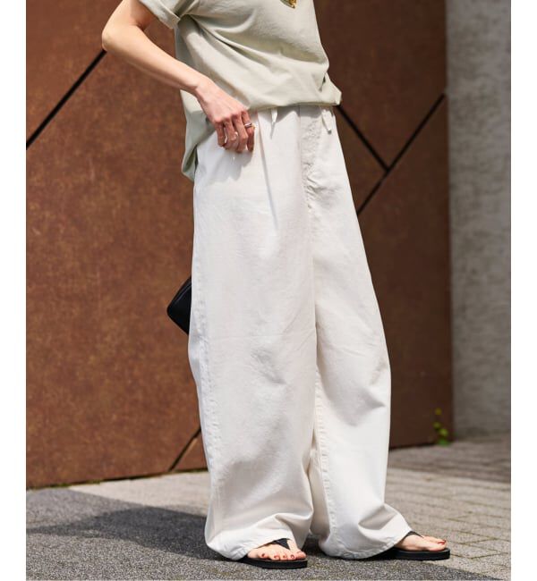 FRAMeWORK「ライトオンスデニムイージーパンツ」|デニム|