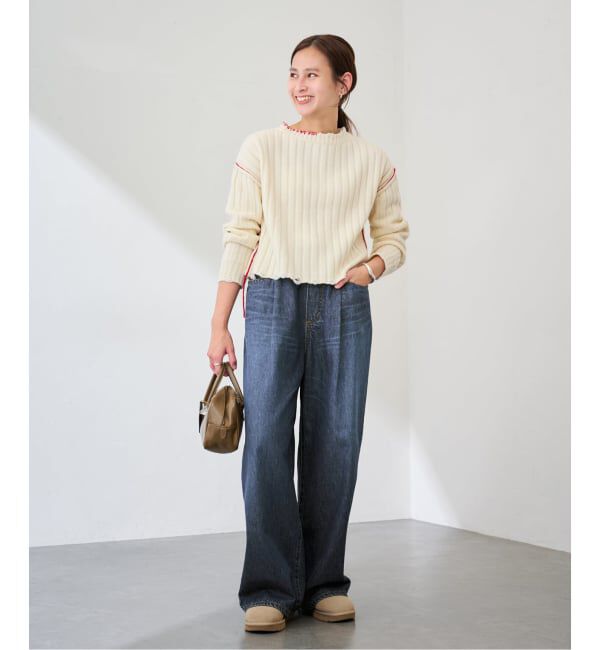 FRAMeWORK「ライトオンスデニムイージーパンツ」|デニム|