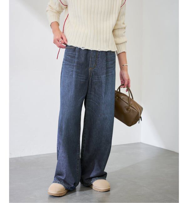 FRAMeWORK「ライトオンスデニムイージーパンツ」|デニム|