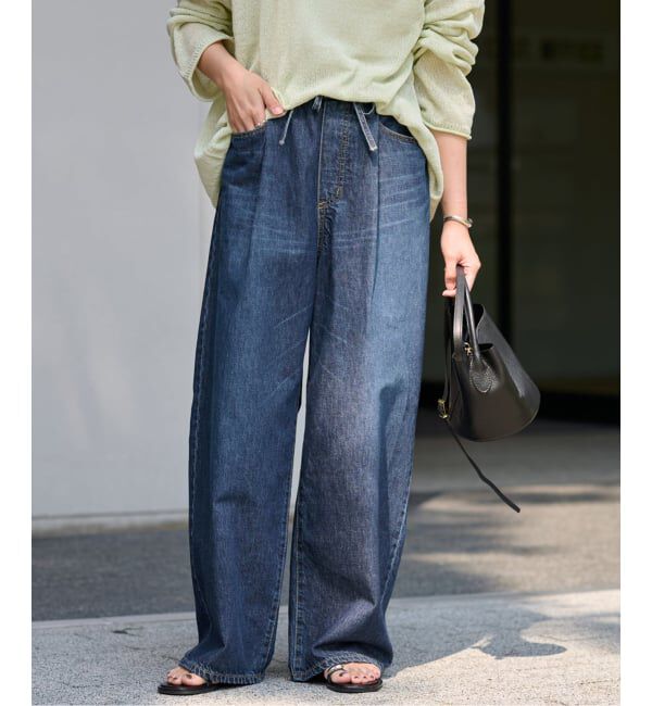 FRAMeWORK「ライトオンスデニムイージーパンツ」|デニム|