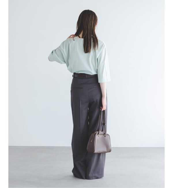 NOBLE「Room no.8/ルームエイト スムースコットンネックオープントップス」|Tシャツ・カットソー|