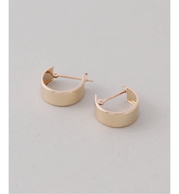 Lilas by Spick&Span「12mmボートフープピアス K10（両耳）」|ピアス|