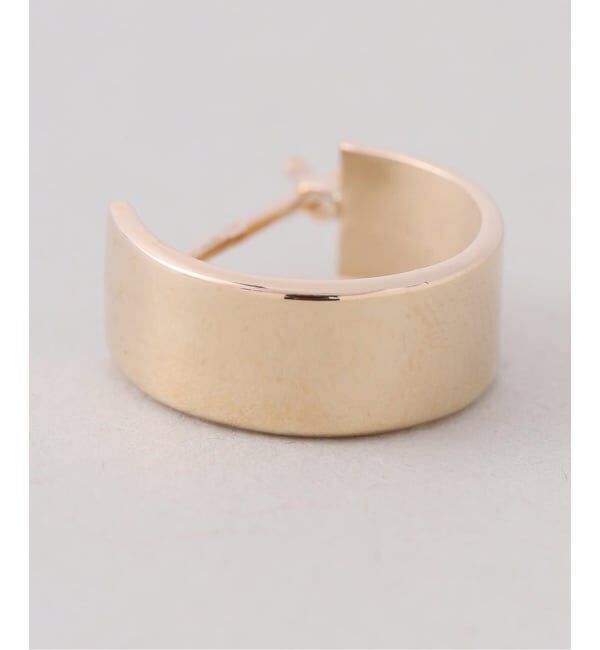 Lilas by Spick&Span「12mmボートフープピアス K10（両耳）」|ピアス|