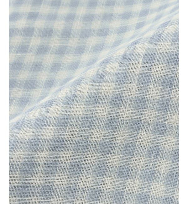 FRAMeWORK「THROW/スロー ライトリネンギンガムチェックストール」|ストール|